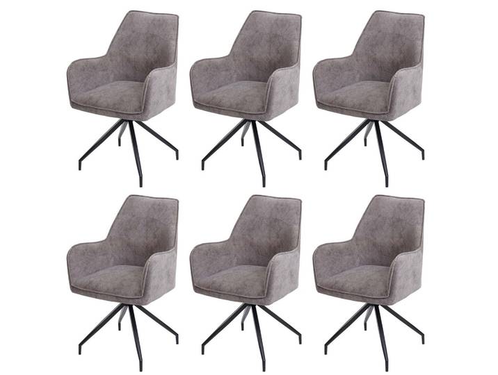 ESSZIMMERSTUHL Grau 6er-Set