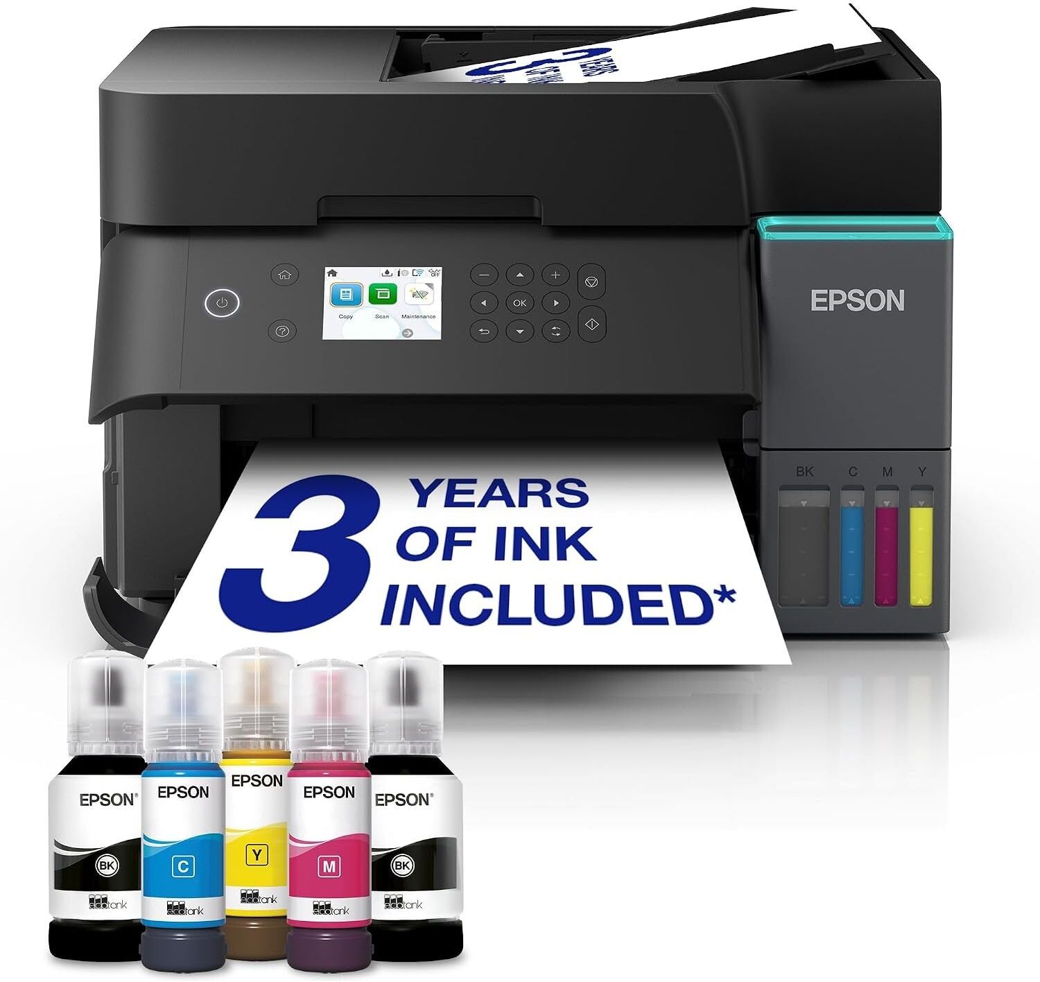 Epson EcoTank ET-3950 Wireless A4 Ink Tank Printer – Print, Copy & Scan, Duplex Printing, 30-Page ADF, 6.1cm LCD, Wi-Fi, USB & Ethernet, New