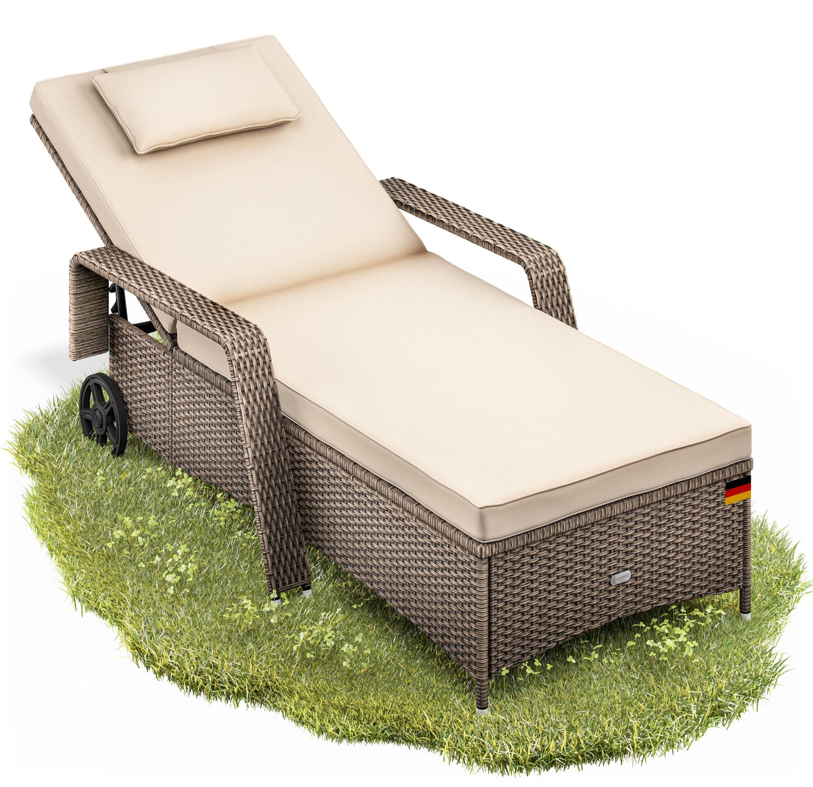 Casaria ligbed met wielen