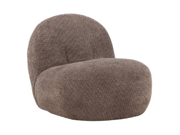 Cocktailsessel Omaha Dunkelgrau Bouclé