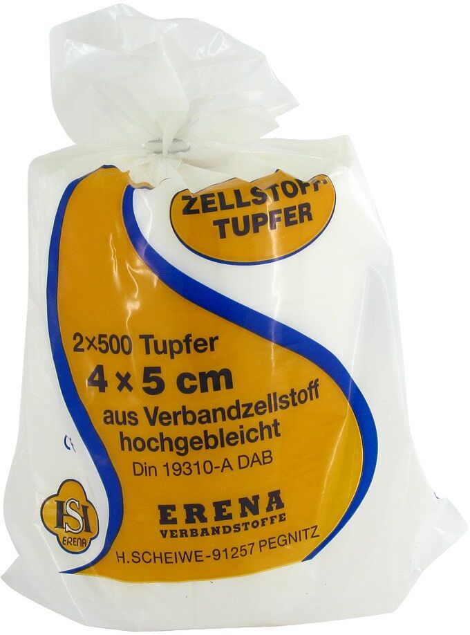 Erena Zellstofftupfer 4x5 2X500stk