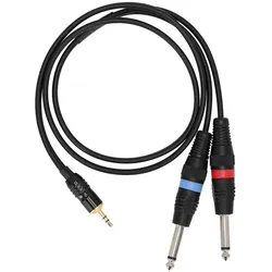 Sommer Cable ON1W-0100-SW SC-Onyx Basic Miniklinke Stereo Male - 2 x Klinke Mono... - Y-Kabel