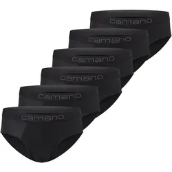 6er Pack camano Comfort Slips Herren 9999 - black S