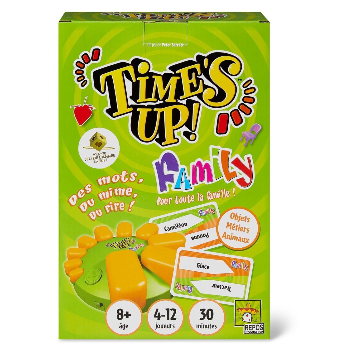 Repos Production Time s Up. Family Vert (Französisch, 4 - 12 Spieler) (TUF1N)