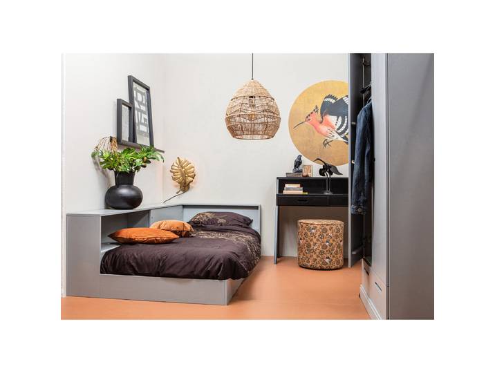 Drehtürenschrank Connect mit Schubladen 94cm Beige/Kaschmir