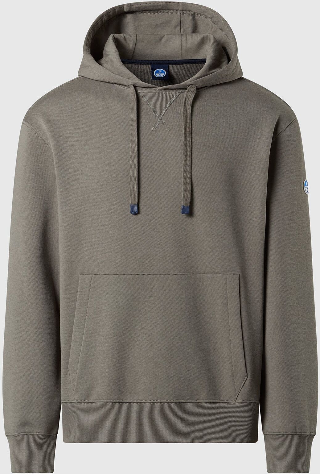 North Sails Hoodie mit Rippstrickdetail an den Seiten City grey S