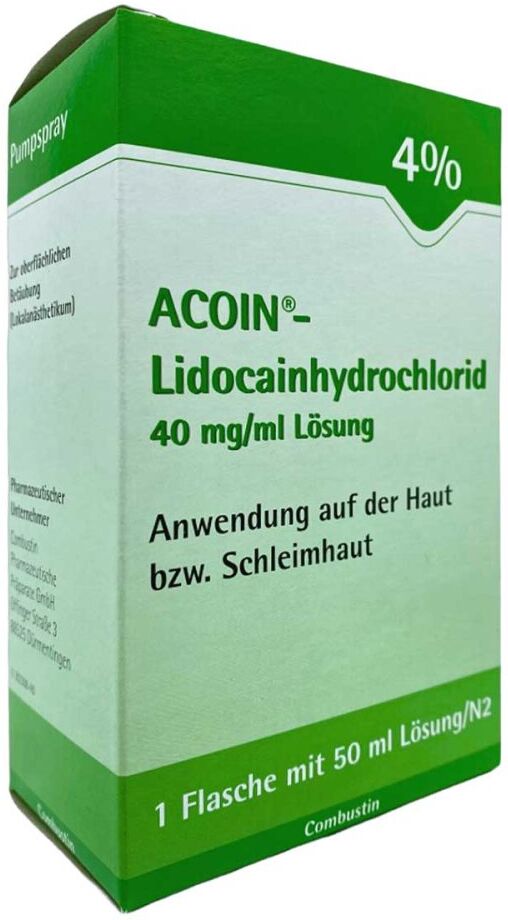 Acoin Lidocainhydrochlorid 40 mg/ml Lösung