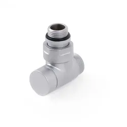 Terma Absperr-Eckventil CYLINDER GZ 1/2"-GZ 24-19 , TGZOST006, Silber TGZOST006