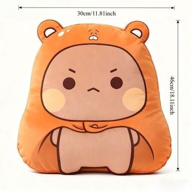 Friendly Fresh Finds Cute Panda Plush Pillow Soft Bubu Dudu Bear Throw Cushion For Kids & Adults a