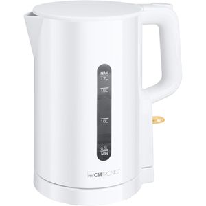 Clatronic Wasserkocher WK 3835, weiß, 1,7 Liter, 2200 Watt, mit Kunststoffgehäuse