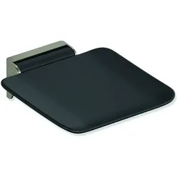HEWI Klappsitz System 900, Wandkonsole aus Edelstahl, schwarz
