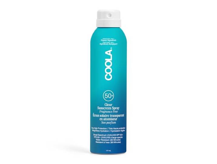 COOLA Classic/Clear Sunscreen Spray SPF50 Fragrance-Free (177 ml)