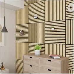 neu.holz, Wandpaneele, Akustik-Wandpaneel 16er Set Vang 60x60 cm Eichenoptik, hell () (5.76 m2, 60 x 60 cm)