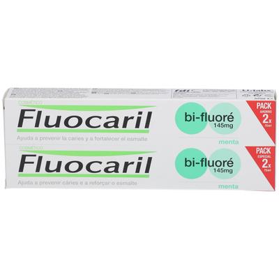Fluocaril Tandpasta Munt Bi-Fluor 145mg DUO Promo 19x3,1x6,5 cm Zahnpasta
