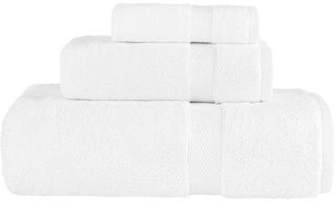 Authentic Hotel and Spa 100% Turkish Cotton Anovia Oversized Towel Set - With Oversized Bath Towel, Hand Towel, and Washcloth