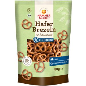 Hammermühle Salzbrezeln Hafer-Brezeln, BIO, gluten-, laktosefrei & vegan, 80 g