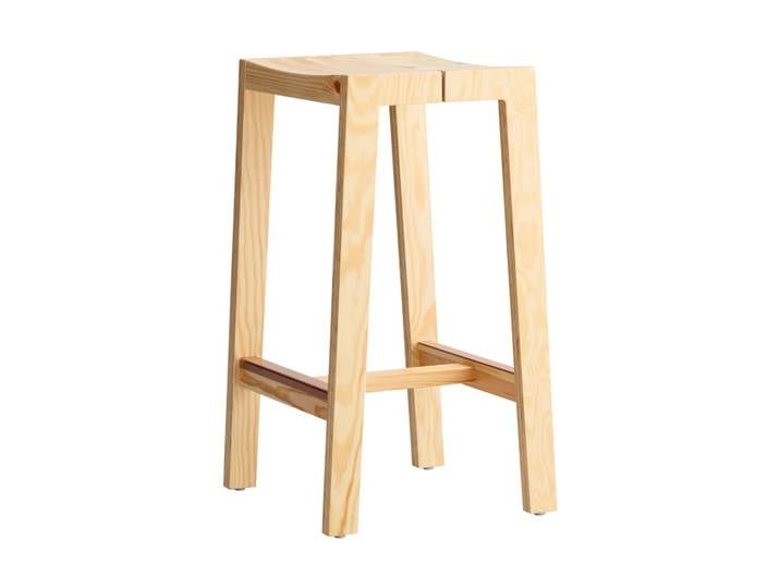 Vaarnii 016 Maasto Bar Stool Barhocker Matt geölwachsbehandelte Kiefer, 65 cm