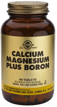 Solgar Calcium, Magnesium Plus Boron 100 cápsulas