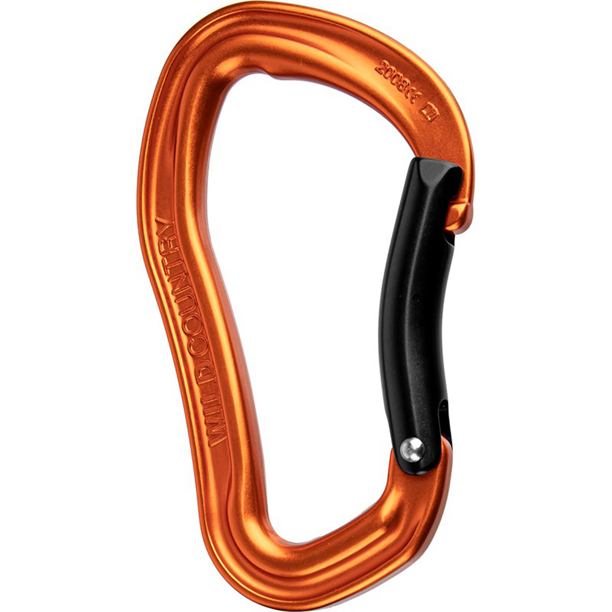 Wild Country Electron Karabiner Bent Karabiner orange Sportklettern