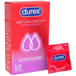 «Gefühlsecht Extra Feucht» 10 Stück, ultra-dünn (10 Kondome) 10 St