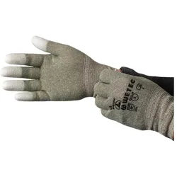 Weitec, Schutzhandschuhe, Handschuhe, PU-beschichtete Fingerkuppen, ESD, L, Kupferfaden (L)