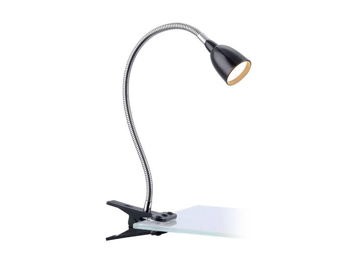 Markslöjd LED Klemmleuchte Tulip, schwarz, für Arbeitszimmer / Büro, Metall, Modern, LED Wandleuchte, Wandlampe Innen