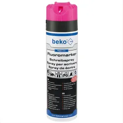 beko TecLine Fluoromarker Schreibspray, 500 ml, leuchtpink