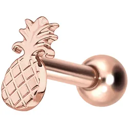 Titan Ohrpiercing mit Innengewinde ANANAS