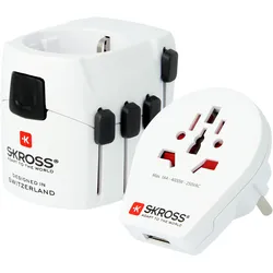 Skross, Reiseadapter, Pro-World & USB - Travel Adapter
