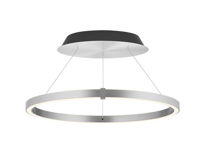 Bankamp Designer-Pendellampe Line Aluminium matt Aluminium/Stahl 7200 lm Dimmbar - LED - Lichtfarbe: Extra warmweiss - LED Energiesparlampen