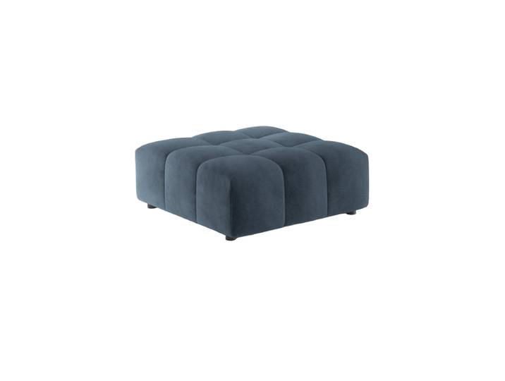 Design Sitzpouf „Luc“ Strukturstoff Dunkelblau CXL by Christian Lacroix