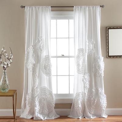 Silver Orchid Ince Flora Curtain Panel