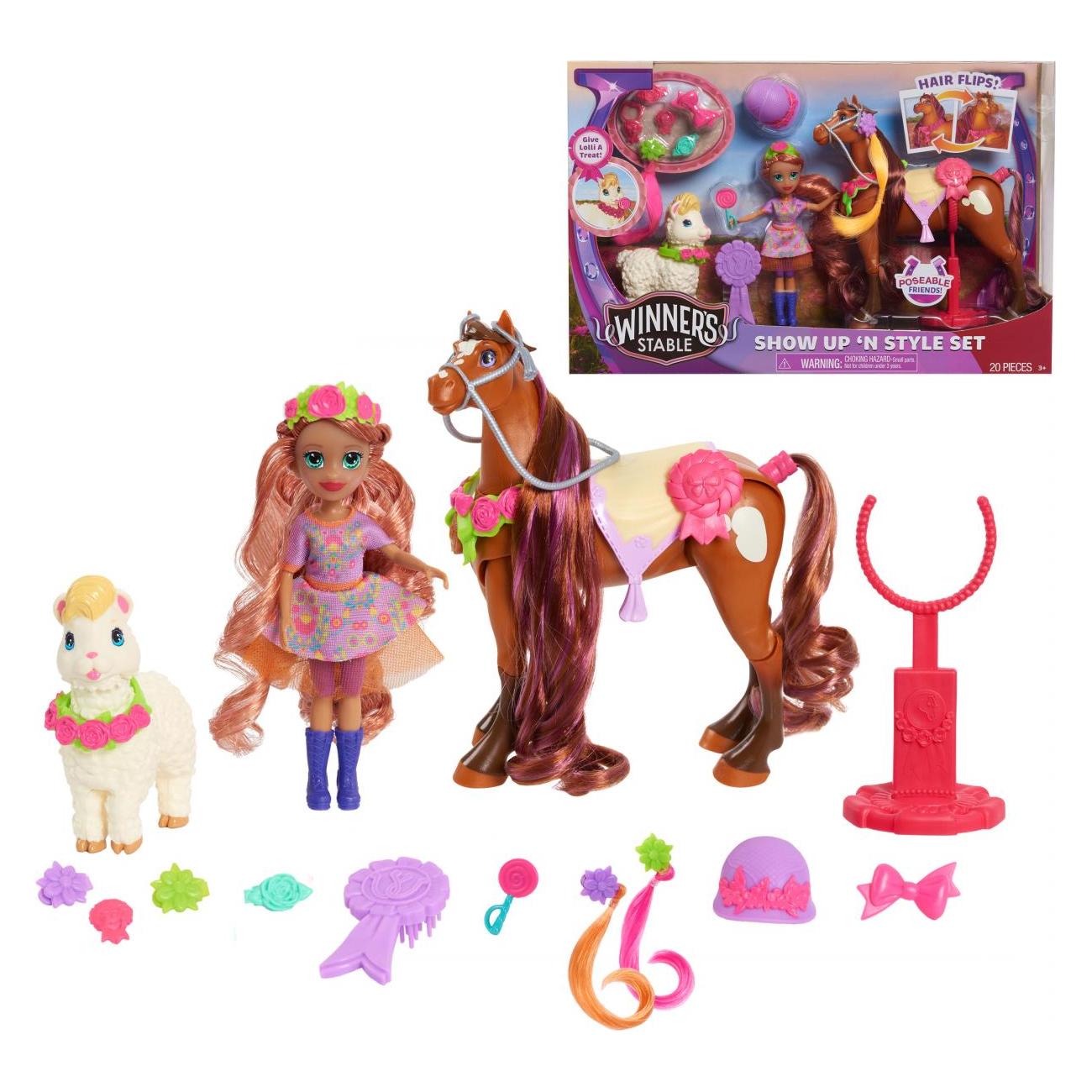 Just Play WINNERS STABLE styling set with horse accessories Show Up N Style, 53180 (0886144531811)