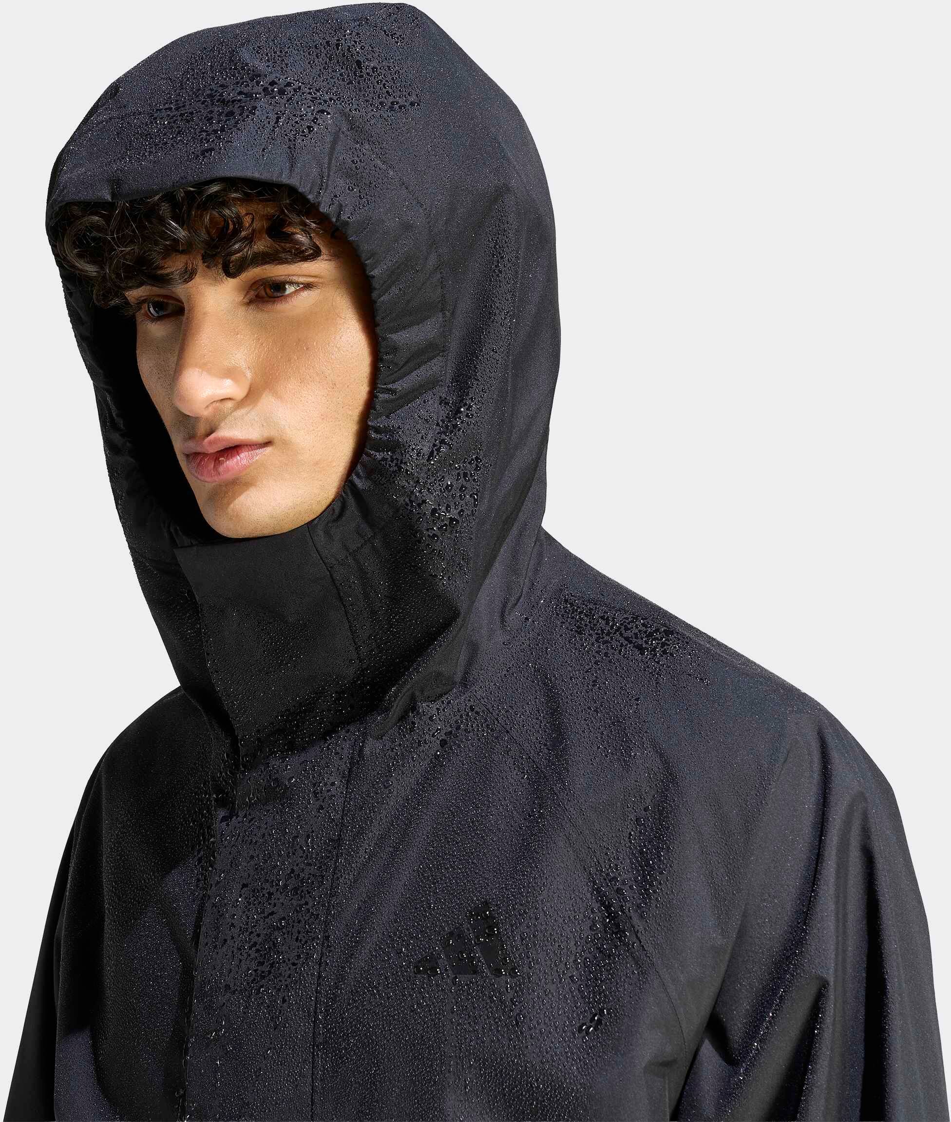 Outdoorjacke ADIDAS SPORTSWEAR "ESSENTIALS", Herren, Gr. 3XL, schwarz, Obermaterial: 100% Polyester, Jacken Outdoorjacke schwarz 3XL