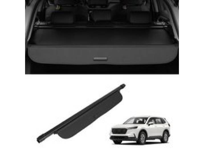 VEVOR Einziehbare Laderaumabdeckung, wasserfeste Kofferraumabdeckung, Sicherheitsschutz für Honda CRV 2023-2025 5-Seater, UV-beständige Kofferraumabdeckung aus Aluminiumlegierung & PVC-Lederstruktur