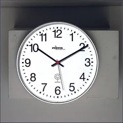 PEWETA Funkwanduhr Ø 30 cm silber