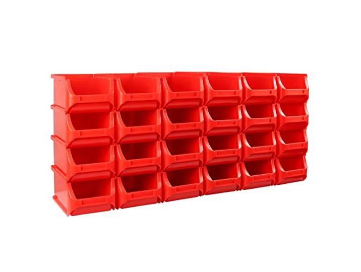 DENIOS - Bac à bec pro-line A2\, PP\, 100 x 160 x 75 mm\, rouge\, UV = 24 pcs