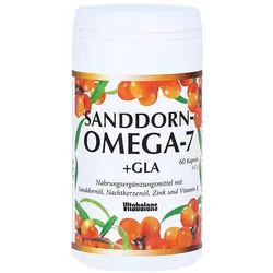 Sanddorn Omega 7 + GLA mit wertvollen Fettsäuren 60 St