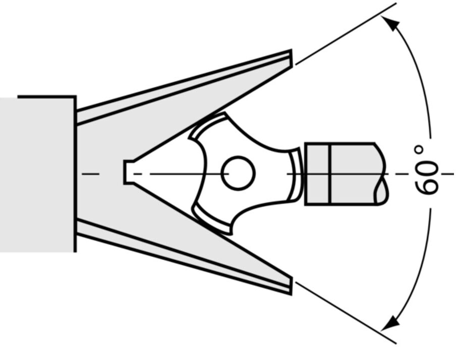 Mitutoyo Bügelmessschraube mit prismatisch angeordneten Messflächen an der Ambossseite, 1-15 mm (114-101)