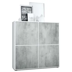 HIGHBOARD Cuba Türen in Beton Oxid Optik