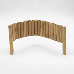BambusBASIS Flexible Beetumrandung mit Erdspießen 5er Paket Hell (Apus)