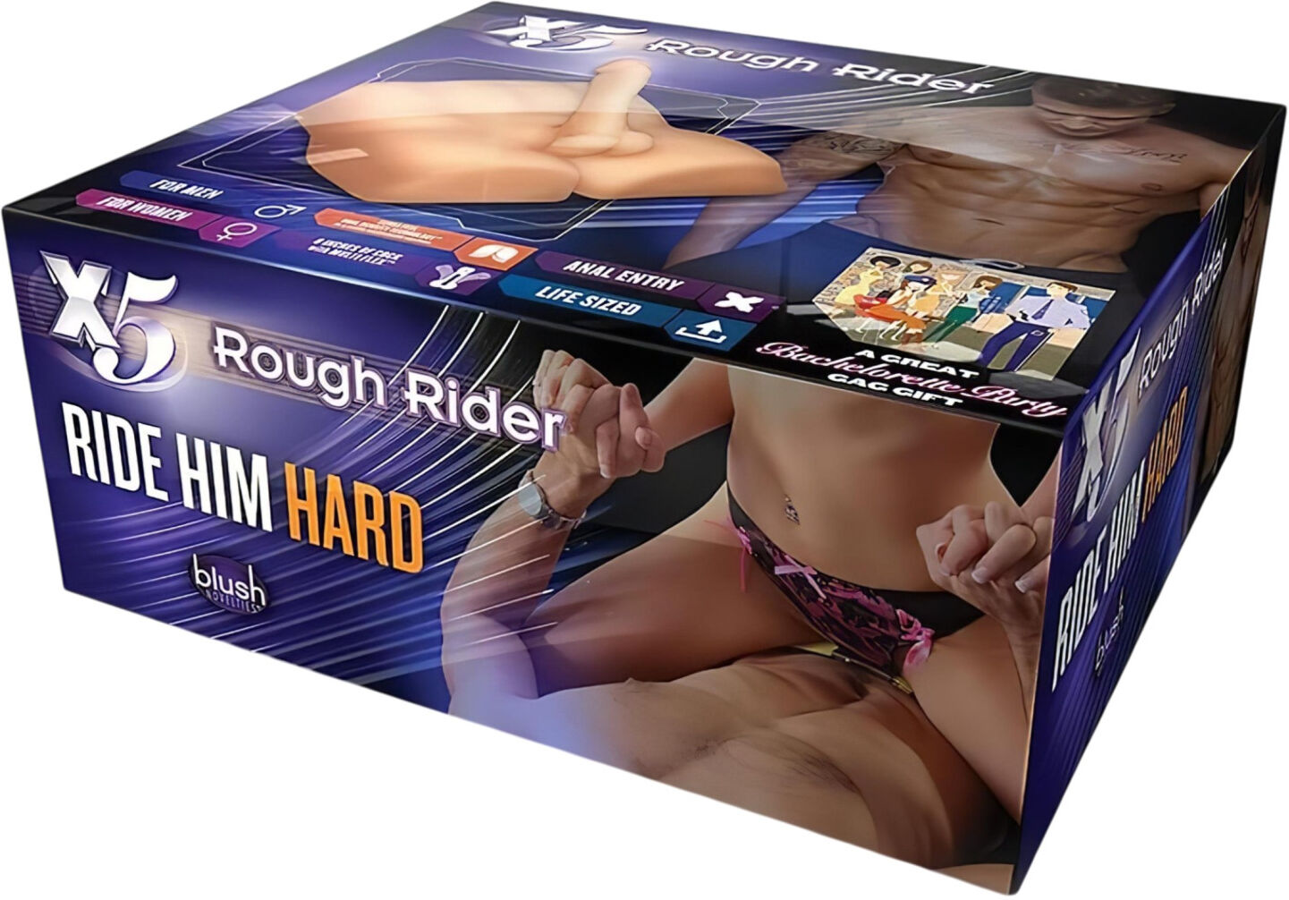 Blush X5 Rough Rider - Mandetorso Masturbator - Naturfarvet