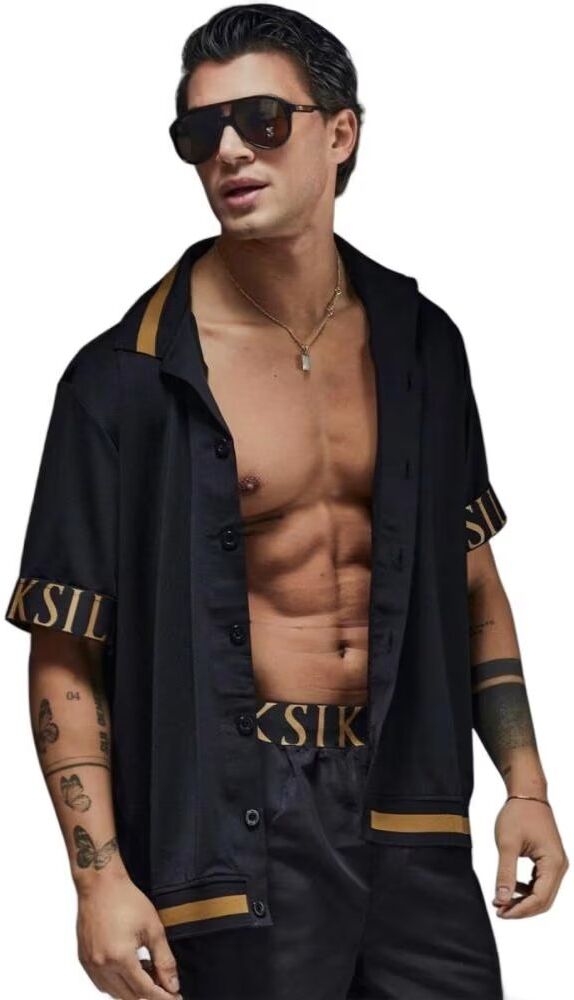 Siksilk Camisa Dynamic Bowling Negra S Hombre