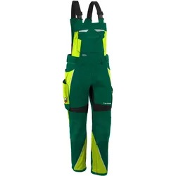 Latzhose "IRON" - N52 - grün/warngelb