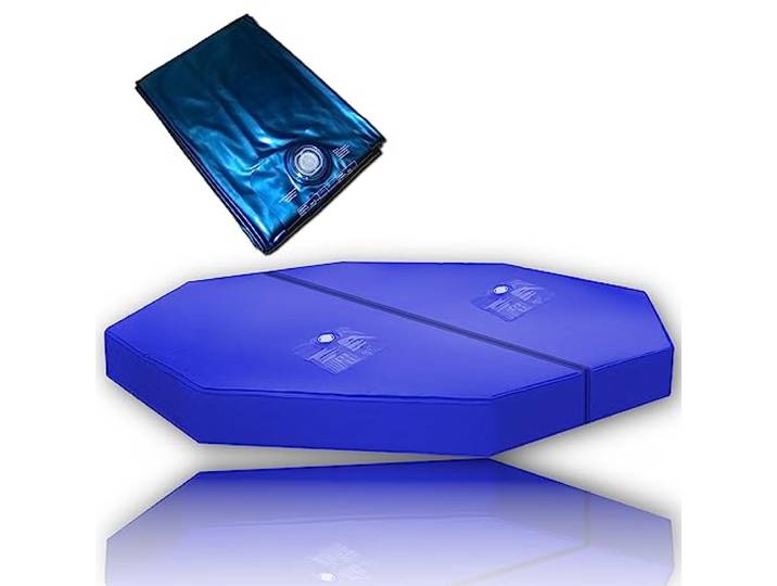 8-Eck 240 cm Achteck Dual Matratze Wasserkern Softside Wasserbett (Beruhigung F5)