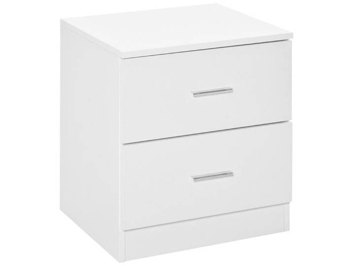 Table de chevet 2 tiroirs MARIUS blanche