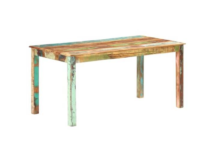 HBBMGYD Esstisch, massiv, 160 x 80 x 76 cm Tropisches Massivholz, Mango, Hartholz, Teak, sichtbare Maserung, Stil, einfache Montage
