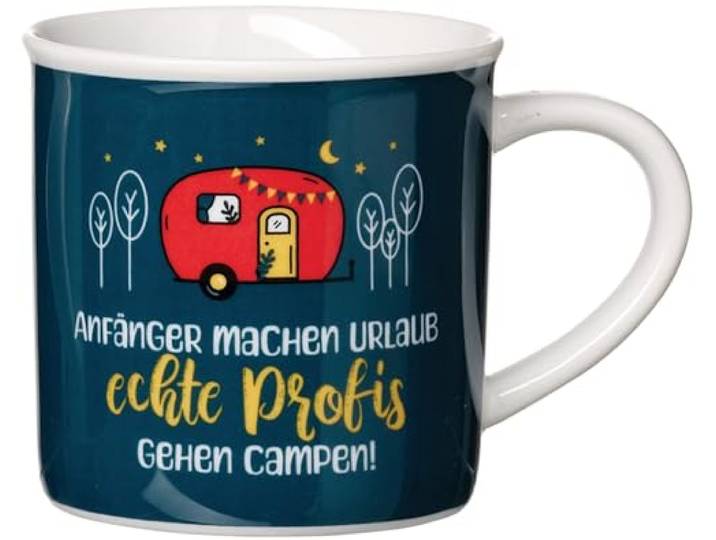 Ritzenhoff & Breker Kaffeebecher Camping - Echte Profis gehen campen, 360 ml