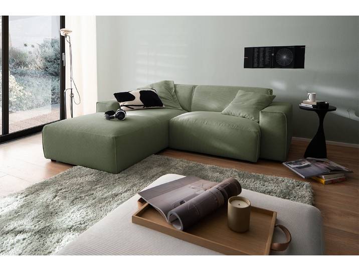KAWOLA Ecksofa RANI, Couch L-Form rechts oder links, verschiedene Farben 228x189 cm