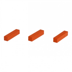 Legestäbchen - Spielsteine - Straße - Holz - orange - 25 mm 251119